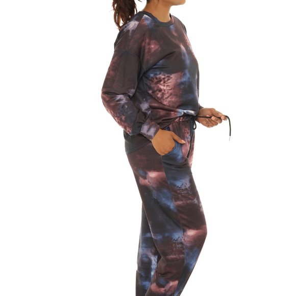 Tie-Dye Crewneck Top & Pocket Joggers - Picture 2 of 5